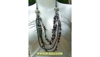 Bali Fashion Layered Beaded Necklace